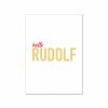 weisse Karte hello Rudolph