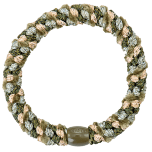 Haargummi Mix Green Beige Glitter KKNEKKI