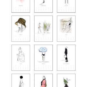 illustrierter Wandkalender 2022