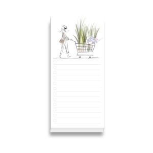 weisser Notizblock als Einkaufsliste