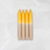 Stabkerzen Taupe Neon Orange