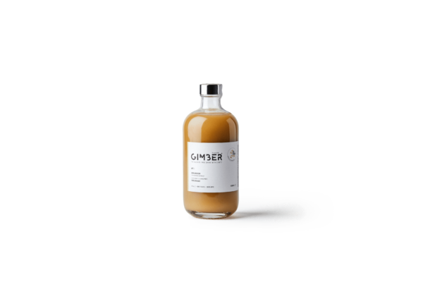 bauchige Flasche Gimber Ingwerkonzentrat