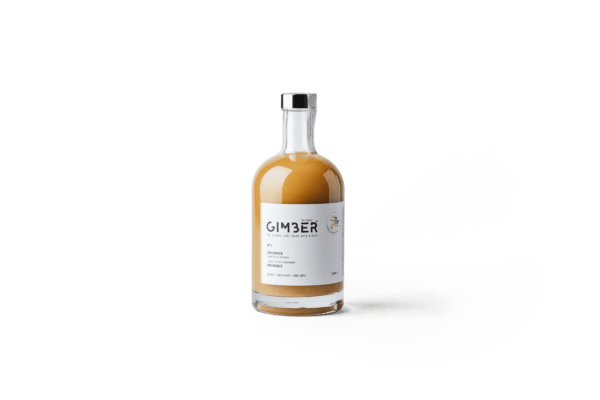 bauchige Flasche Gimber Ingwerkonzentrat