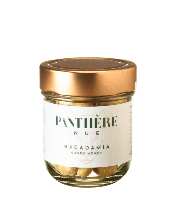 Glas Macadamia Nüsse