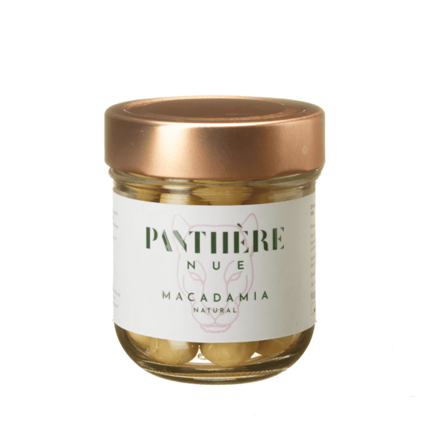 Glas Macadamia Nüsse