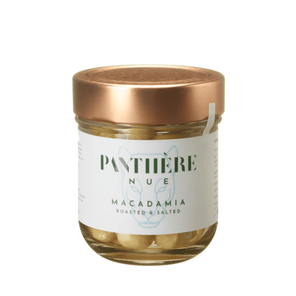 Glas Macadamia Nüsse