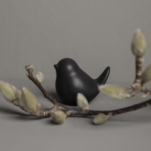 Dekofigur Vogel schwarz