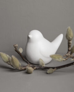 weisser Dekovogel Storefactory