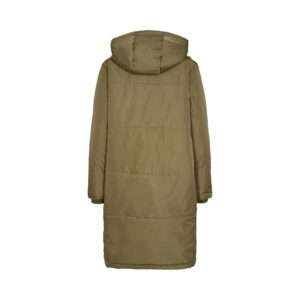 Wintermantel olivgrün mit Kapuze