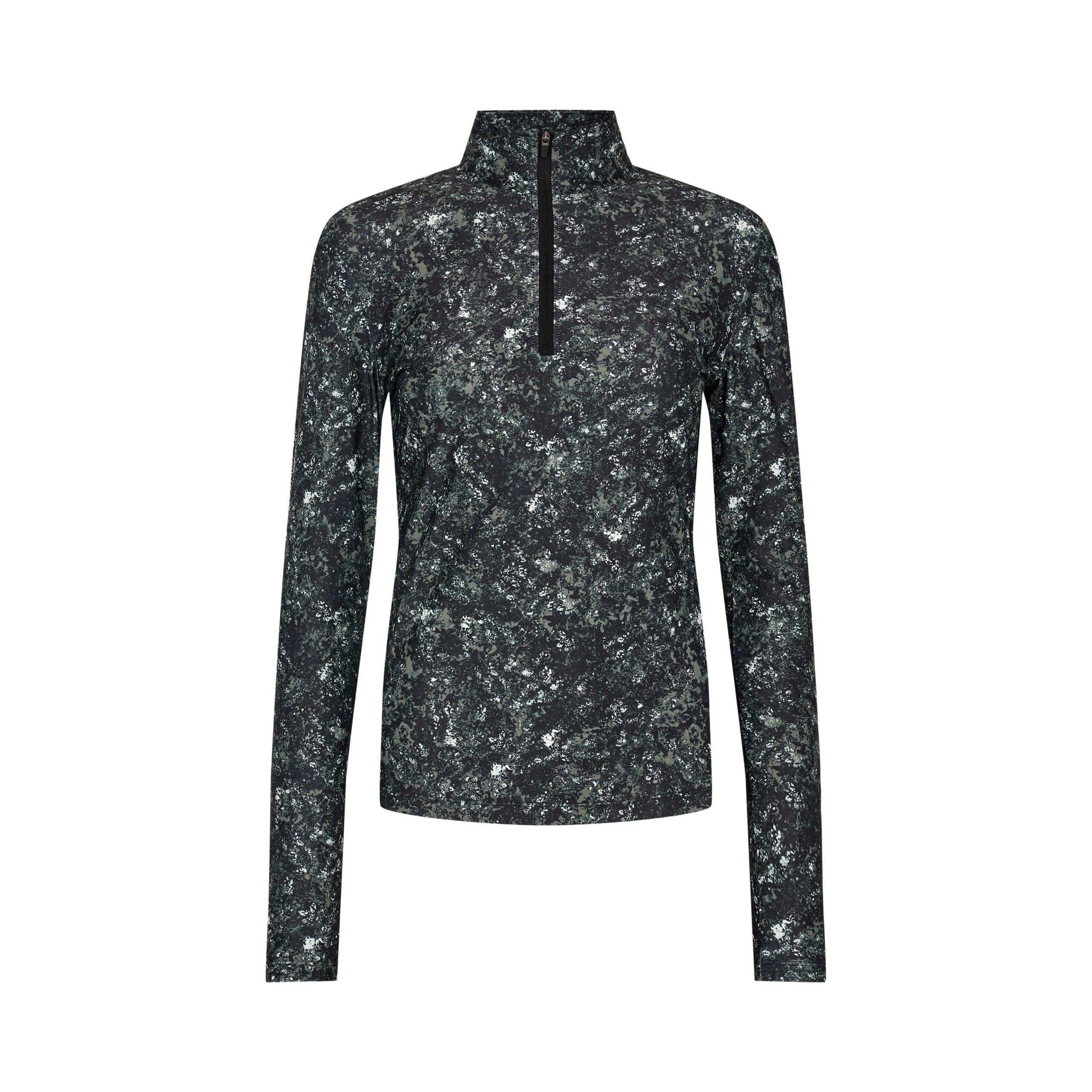 Longsleeve grün gemuster