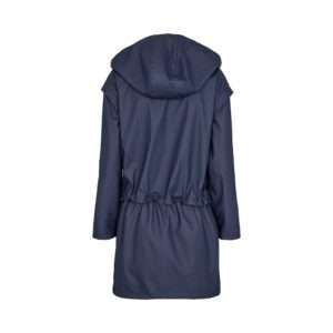 blaue Regenjacke